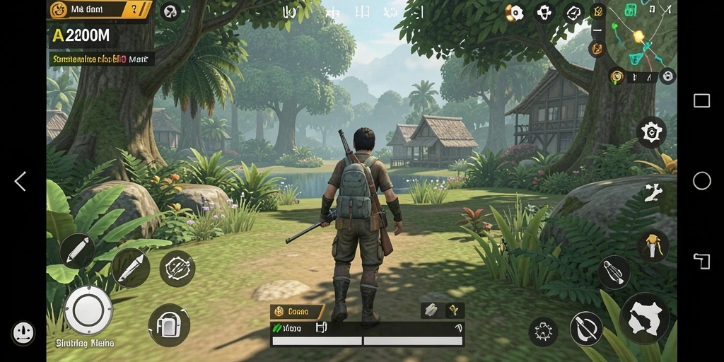 Tampilan gameplay A200M yang mendalam dan realistis.