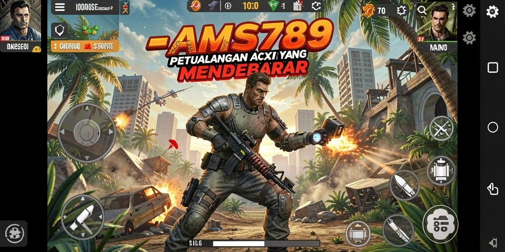 Tampilan gameplay seru dalam aksi menegangkan di AMS789.