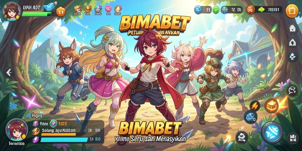 Gameplay BIMABET dengan karakter anime yang menawan.