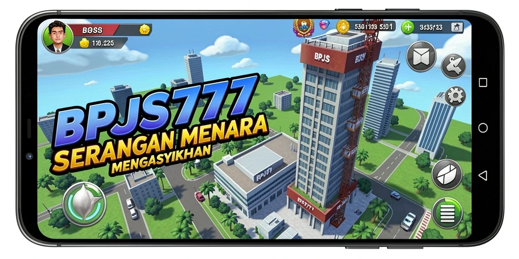 Tangkapan layar gameplay BPJS777 yang menunjukkan pertahanan menara yang epik.