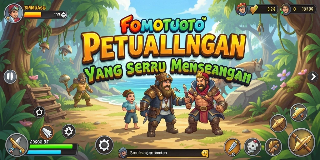 Screenshot gameplay FOMOTOTO yang menarik dengan interaksi karakter.