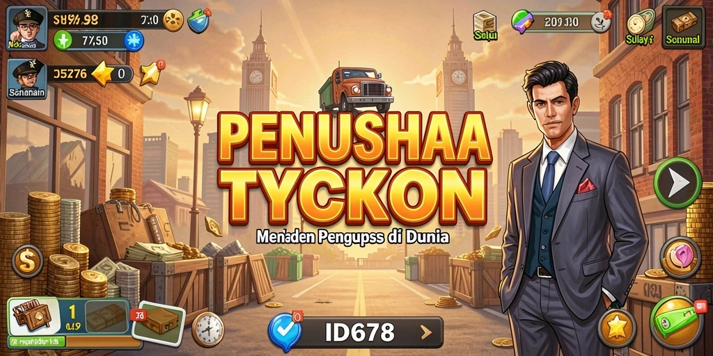 Tampilan grafis yang menarik dari gameplay ID678 dalam dunia Tycoon.