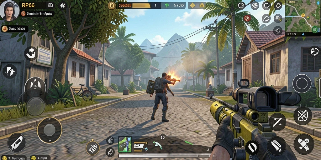 Screenshot dari gameplay RP66 yang menampilkan elemen simulasi kehidupan.