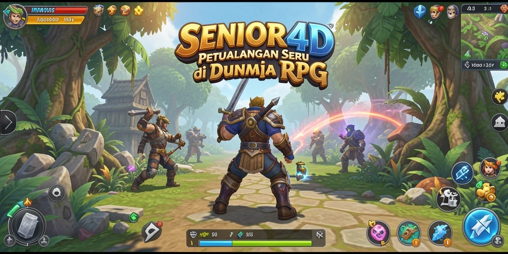 Tampilan menarik dari gameplay SENIOR4D yang menegangkan.